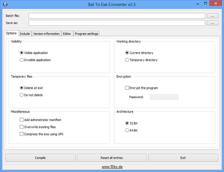 Скачать последнюю версию Bat To Exe Converter бесплатно - программы для конвертации BAT в EXE